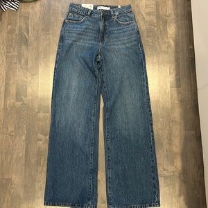 NWT Garage Wide Leg jeans Size 1 (25w) Etta Blue